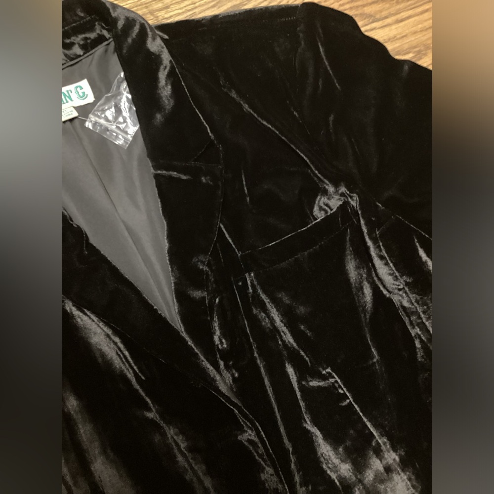 Cavender’s Rockin C Black velvet Women's blazer. Size XL - Picture 12 of 16